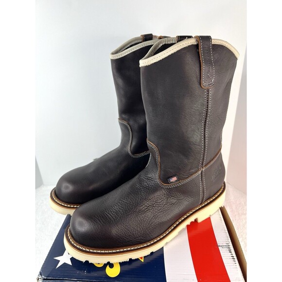 Thorogood Wellington Boots Steel Toe Waterproof Leather 804-4939 Mens 12 EE Wide main image 7